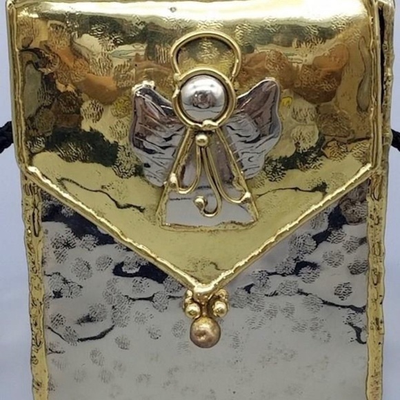 Lunacy Designs Mixed Metal Angel Vintage Crossbody Mini Bag - Picture 3 of 14